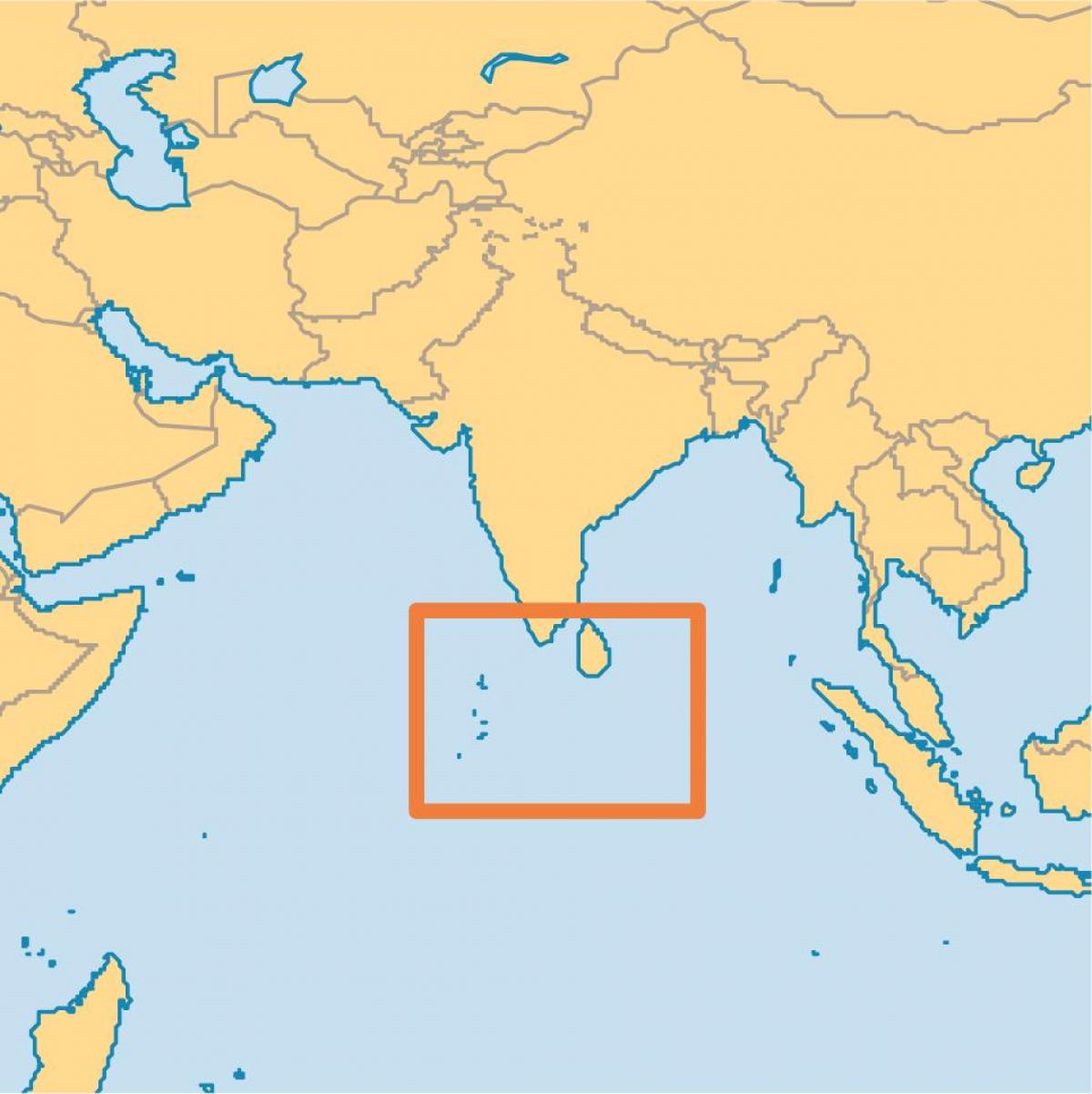maldivene island plassering på verdenskartet