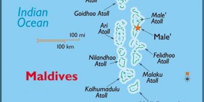 Baa atoll maldivene kart
