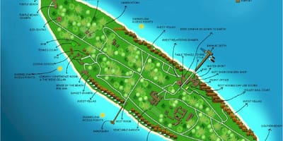Vaadhoo island-maldivene kart